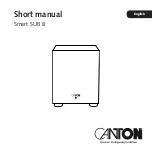 Preview for 14 page of Canton Smart SUB 8 Short Manual