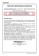 Preview for 2 page of Cantoni JOLLY 2010 User And Maintenance Handbook