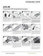 CANUSA-CPS GTS-PE Installation Manual preview