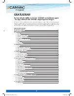 Preview for 2 page of CANVAC QCLEAN C130 User Manual