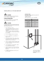 Предварительный просмотр 22 страницы CANVAC QHW-TA09A Installation Manual