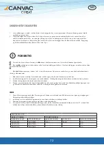 Предварительный просмотр 72 страницы CANVAC QHW-TA09A Installation Manual