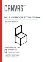 Preview for 1 page of Canvas 088-2047-0 Assembly Instructions Manual