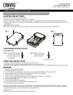 Предварительный просмотр 1 страницы Canvas 151-7105-0 Instruction Manual