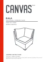 Canvas Bala Corner Chair KVS948D Assembly Instructions Manual preview