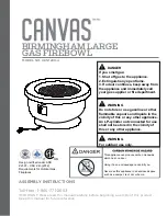 Preview for 1 page of Canvas BIRMINGHAM 085-1280-4 Assembly Instructions Manual