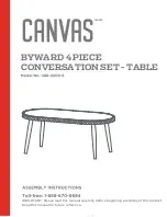 Preview for 11 page of Canvas BYWARD 088-2209-6 Assembly Instructions Manual