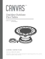 Preview for 1 page of Canvas Dashley 085-1557-8 Assembly Instructions Manual