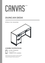 Preview for 1 page of Canvas Duncan 168-0099-8 Assembly Instructions Manual