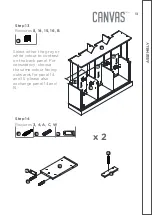 Предварительный просмотр 13 страницы Canvas ELLIS 168-0009-4 Assembly Instructions Manual