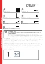 Preview for 3 page of Canvas FAIRVIEW 088-2223-0 Assembly Instructions