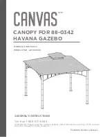 Preview for 1 page of Canvas HAVANA GAZEBO Assembly Instructions Manual