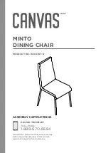 Preview for 1 page of Canvas MINTO 168-0107-0 Assembly Instructions Manual