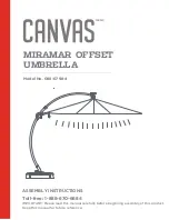 Canvas MIRAMAR 088-0798-4 Assembly Instructions Manual preview