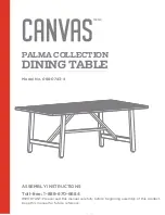 Canvas PALMA 088-0743-4 Assembly Instructions Manual preview