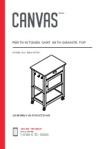 Предварительный просмотр 1 страницы Canvas PERTH 168-0073-8 Assembly Instructions Manual