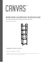 Preview for 1 page of Canvas ROBSON 168-0046-4 Assembly Instructions Manual