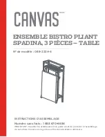 Предварительный просмотр 10 страницы Canvas SPADINA 088-2234-4 Assembly Instructions Manual