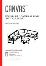 Preview for 1 page of Canvas WHISTLER CONVERSATION 088-2298-2 Assembly Instructions Manual