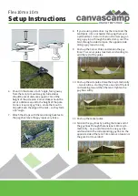 Preview for 2 page of canvascamp Flex 10m x 10m Setup Instructions