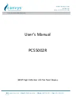 Предварительный просмотр 1 страницы Canvys PC55002R User Manual