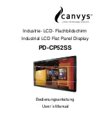 Предварительный просмотр 1 страницы Canvys PD-CP52SS User Manual