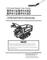 CanyCom BP415 Operator'S Manual preview