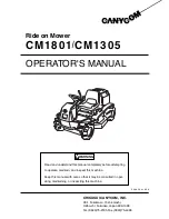 CanyCom CM1801 Operator'S Manual preview