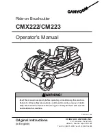 Предварительный просмотр 1 страницы CanyCom CMX222 Operator'S Manual