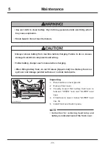 Preview for 81 page of CanyCom MASAO CMX 2502 Operator'S Manual