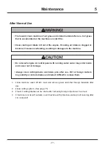 Preview for 86 page of CanyCom MASAO CMX 2502 Operator'S Manual