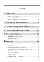 Preview for 4 page of CanyCom S100 Operator'S Manual