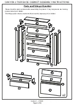 Предварительный просмотр 3 страницы Canyon 2 TIER SHOE CABINET Assembly Instructions Manual