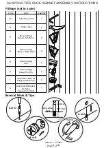 Предварительный просмотр 6 страницы Canyon 2 TIER SHOE CABINET Assembly Instructions Manual