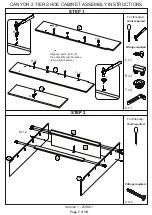 Предварительный просмотр 7 страницы Canyon 2 TIER SHOE CABINET Assembly Instructions Manual