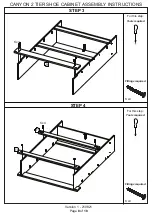 Предварительный просмотр 8 страницы Canyon 2 TIER SHOE CABINET Assembly Instructions Manual