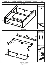 Предварительный просмотр 10 страницы Canyon 2 TIER SHOE CABINET Assembly Instructions Manual