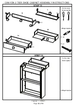 Предварительный просмотр 12 страницы Canyon 2 TIER SHOE CABINET Assembly Instructions Manual