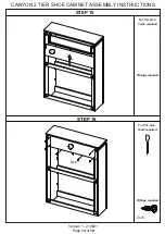 Предварительный просмотр 14 страницы Canyon 2 TIER SHOE CABINET Assembly Instructions Manual