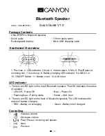 Canyon CNA-BTSP01 series Quick Manual preview