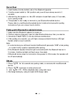 Preview for 2 page of Canyon CNA-BTSP01 series Quick Manual