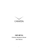 Preview for 1 page of Canyon CNP-WF514 User Manual