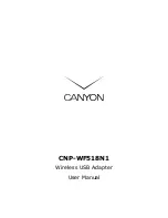 Canyon CNP-WF518N1 User Manual preview