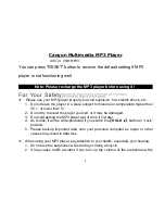 Canyon CNR-MPV3 User Manual preview