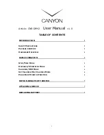 Preview for 1 page of Canyon CNS-DPM2 User Manual