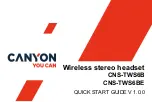 Canyon CNS-TWS6B Quick Start Manual preview