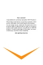 Canyon Corax GM-5N Manual preview