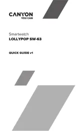 Предварительный просмотр 1 страницы Canyon Lollypop SW-63 Quick Manual