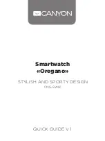 Preview for 1 page of Canyon Oregano CNS-SW81 Quick Manual