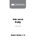 Предварительный просмотр 1 страницы Canyon Polly Quick Manual